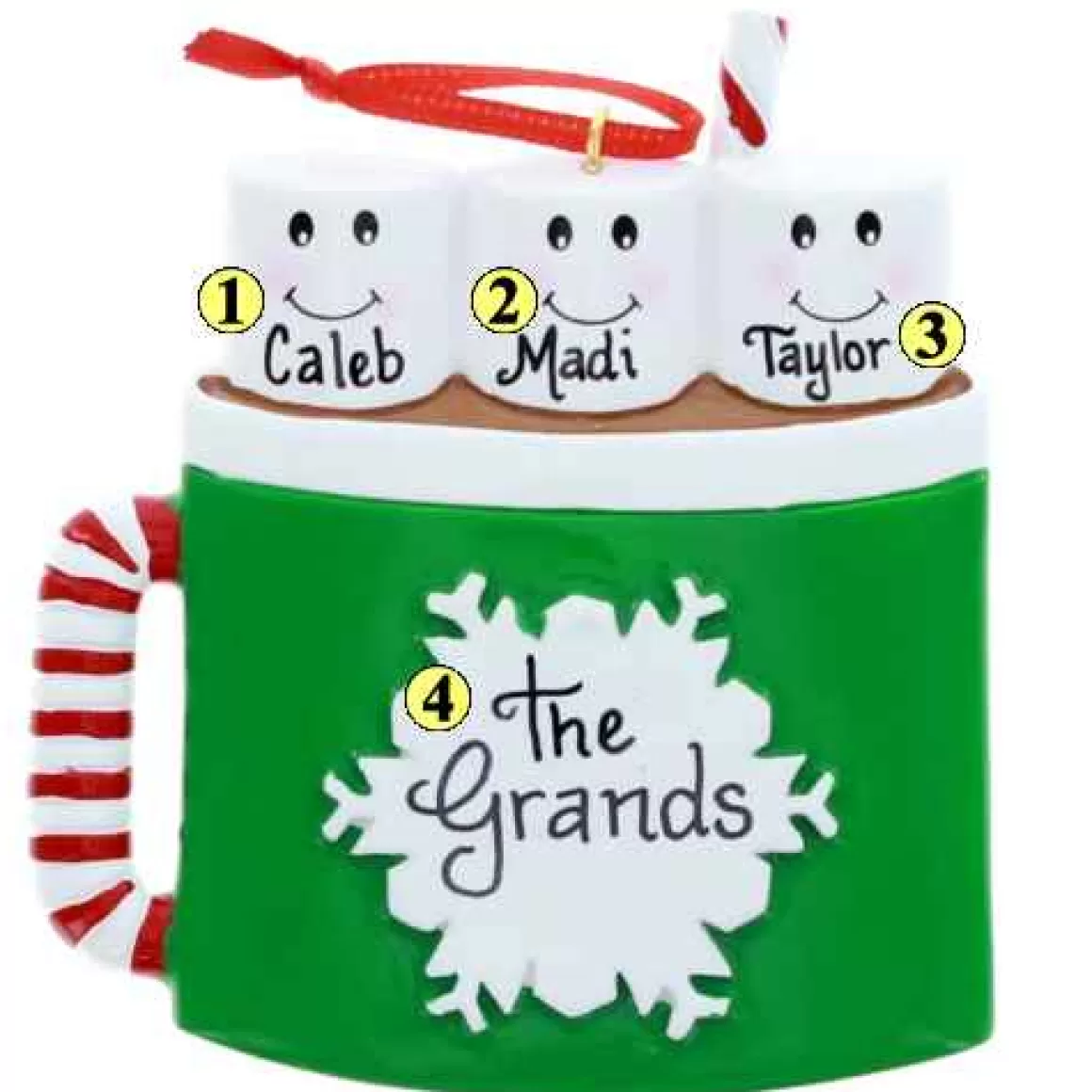 Christmas Place Marshmallow Mug Family 3 Cheap