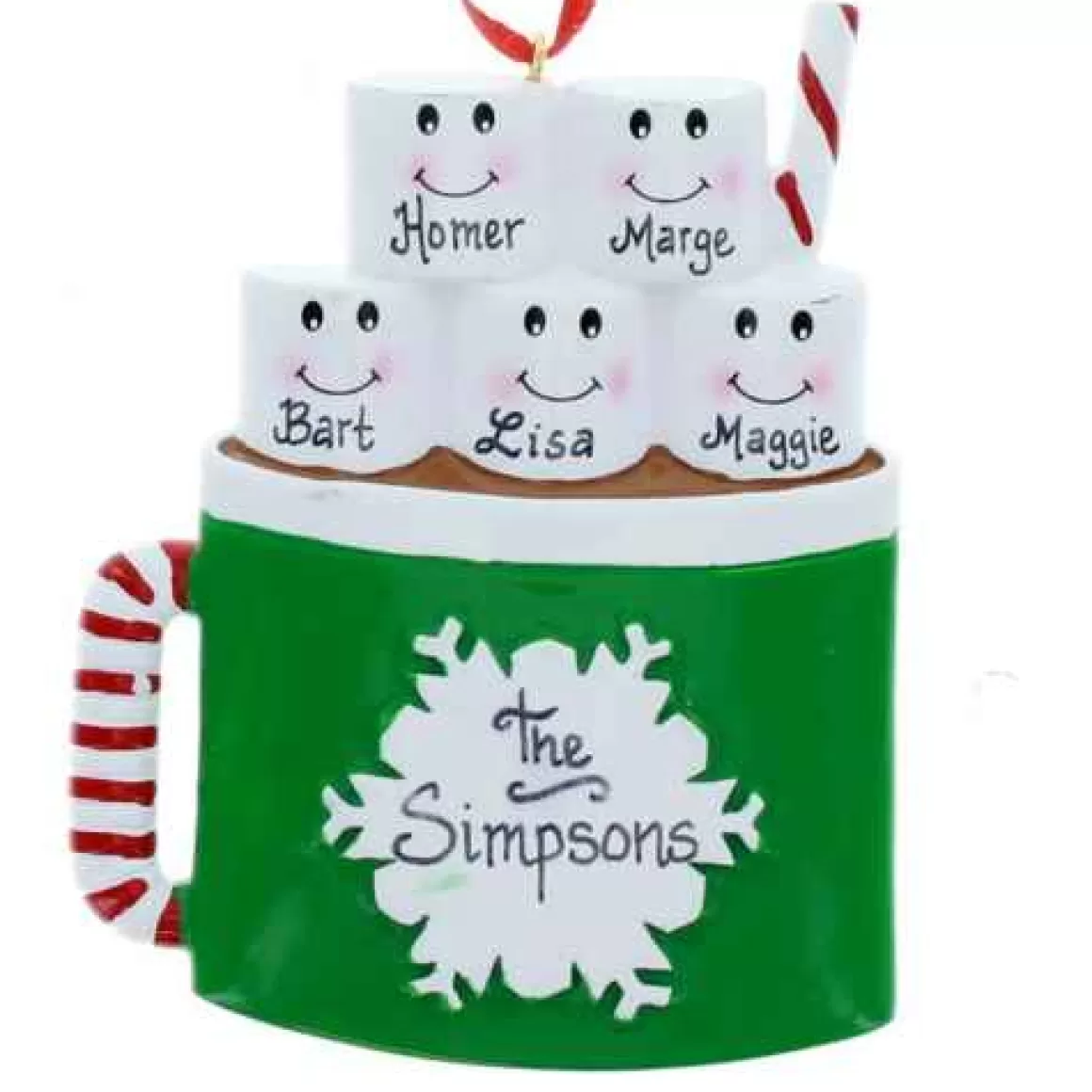 Christmas Place Marshmallow Mug Family Of 5 New