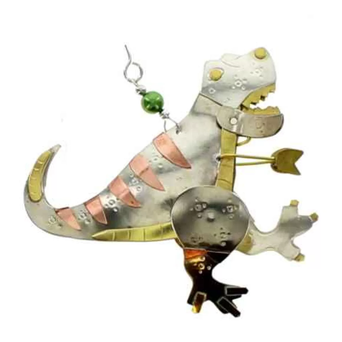 Christmas Place Metal T-Rex Ornament Discount