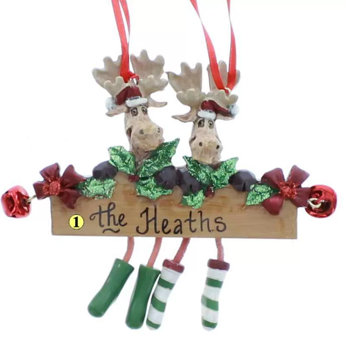 Christmas Place Moose Family Of 2 Ornament Best