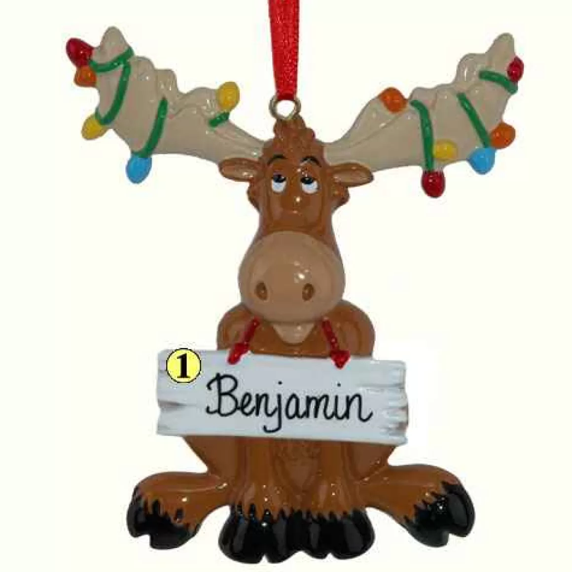 Christmas Place Moose Ornament Best Sale