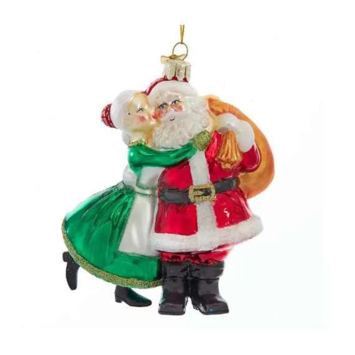 Christmas Place Noble Gems Santa And Mrs. Claus Kiss Sale