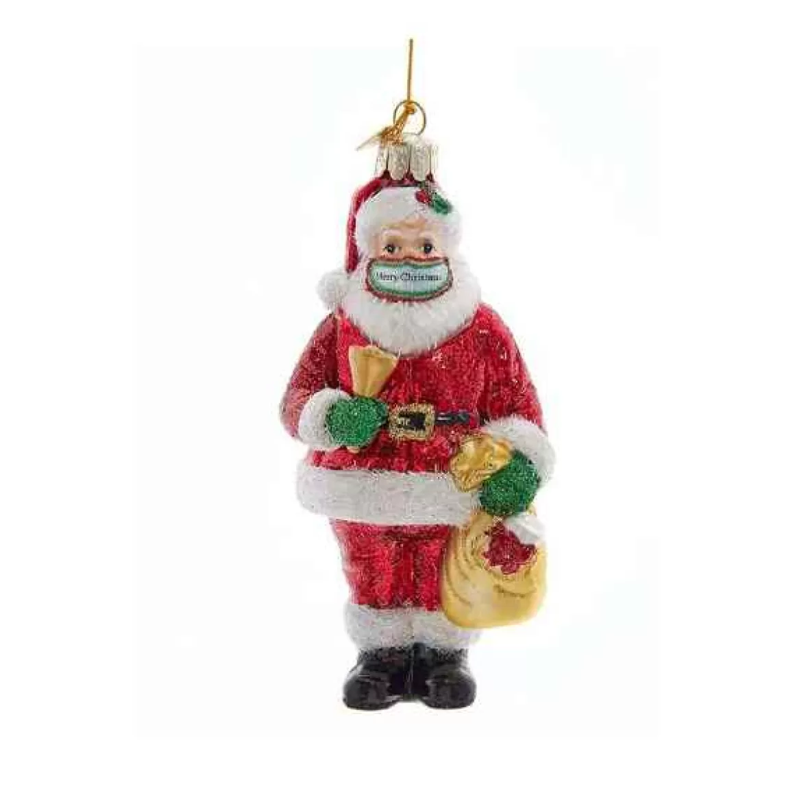 Christmas Place Noble Gems Santa With Mask Ornament Outlet