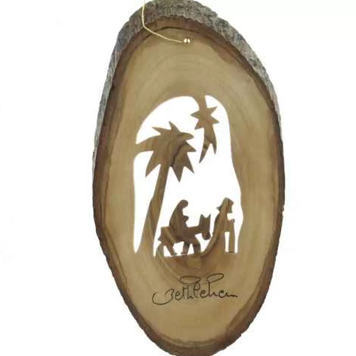 Christmas Place Olive Wood Flight To Egypt Ornament Discount