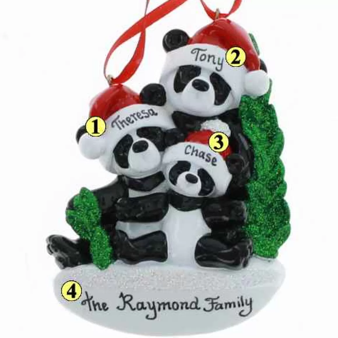 Christmas Place Panda Family Of 3 Online