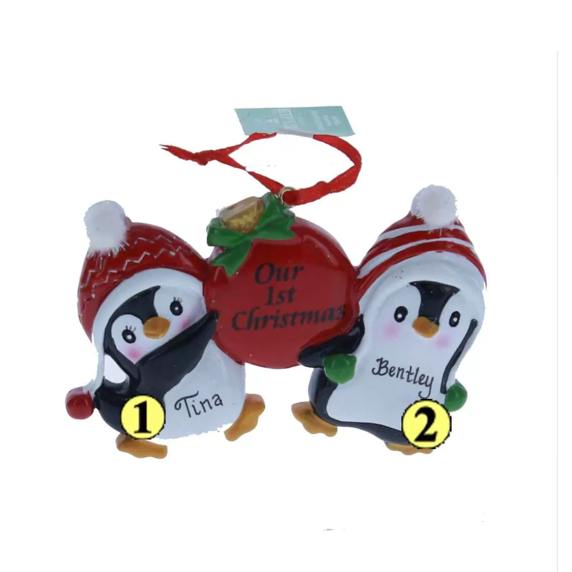 Christmas Place Penguin Couple Our 1St Christmas Ornament Outlet