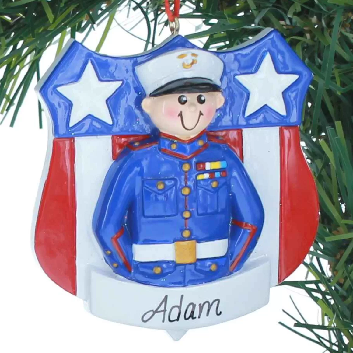 Christmas Place Personalized Marine Ornament Flash Sale