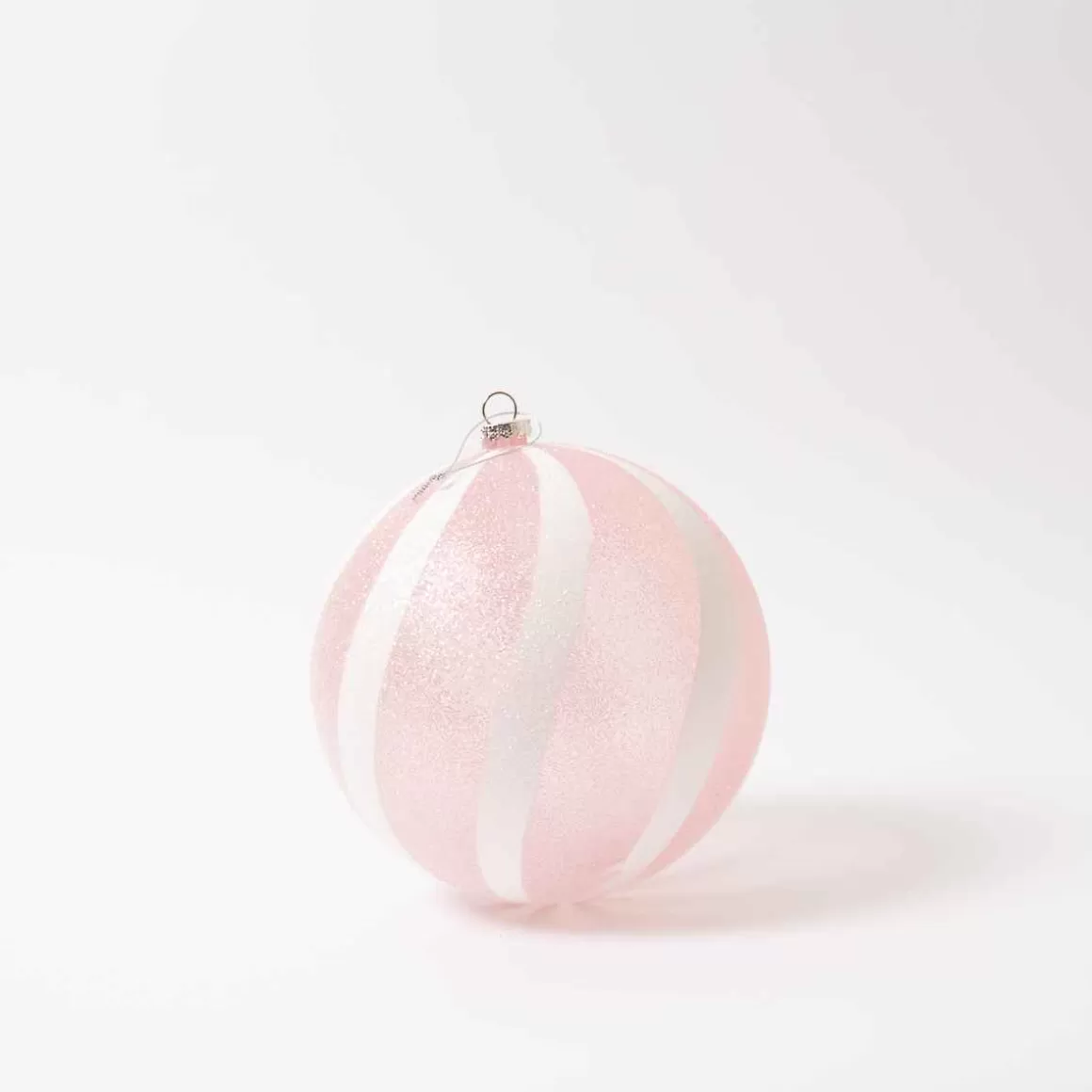 Christmas Place Pink White Glitter Candy Ball Store