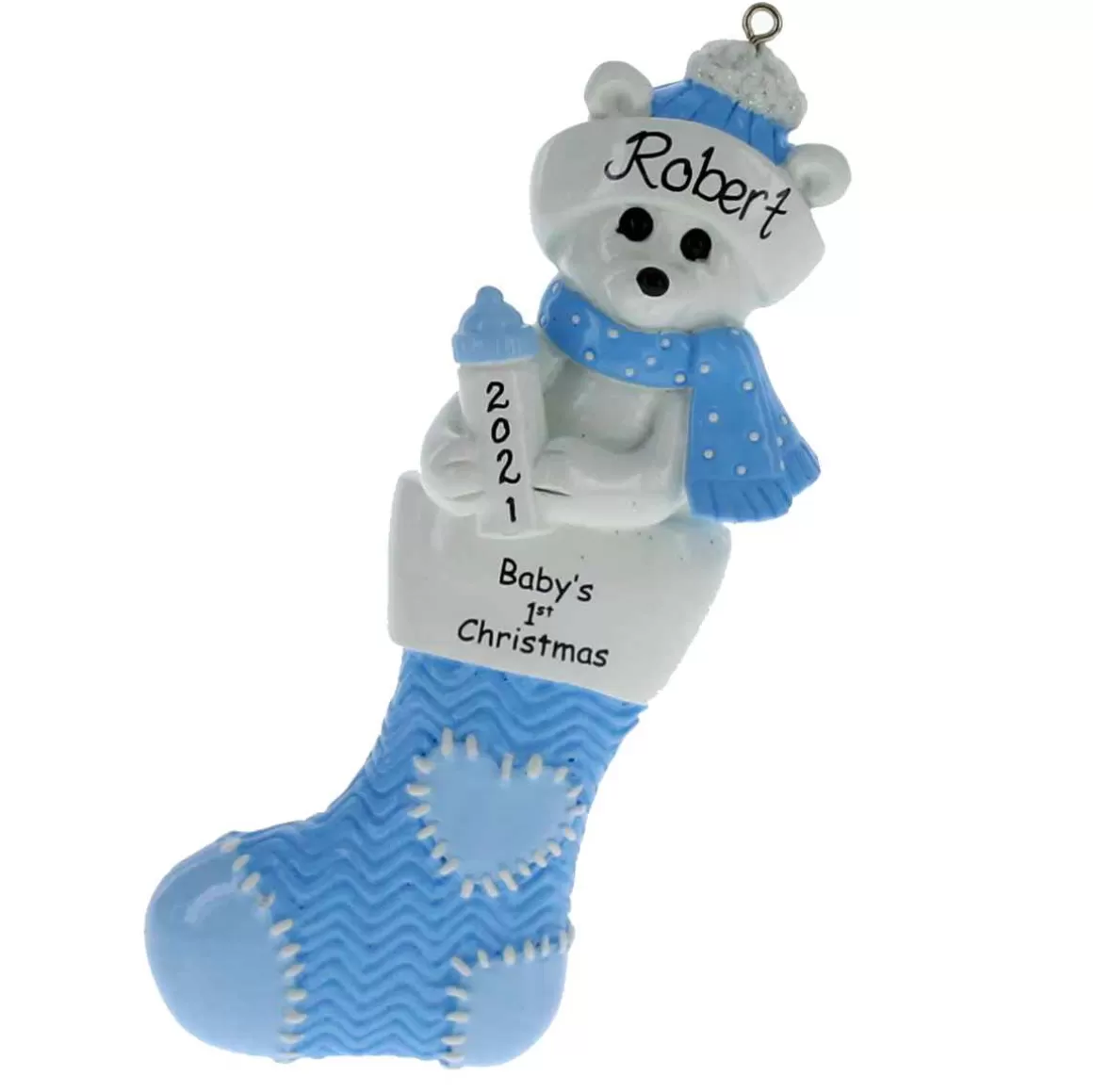 Christmas Place Polar Bear Baby Boy Stocking Hot