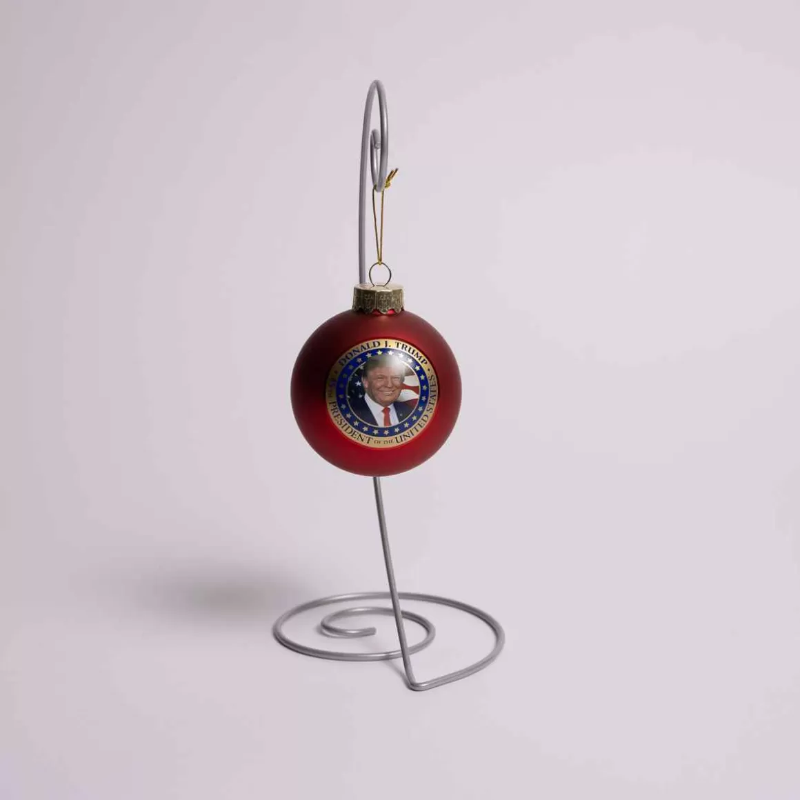 Christmas Place President Trump Glass Ball Ornament Sale