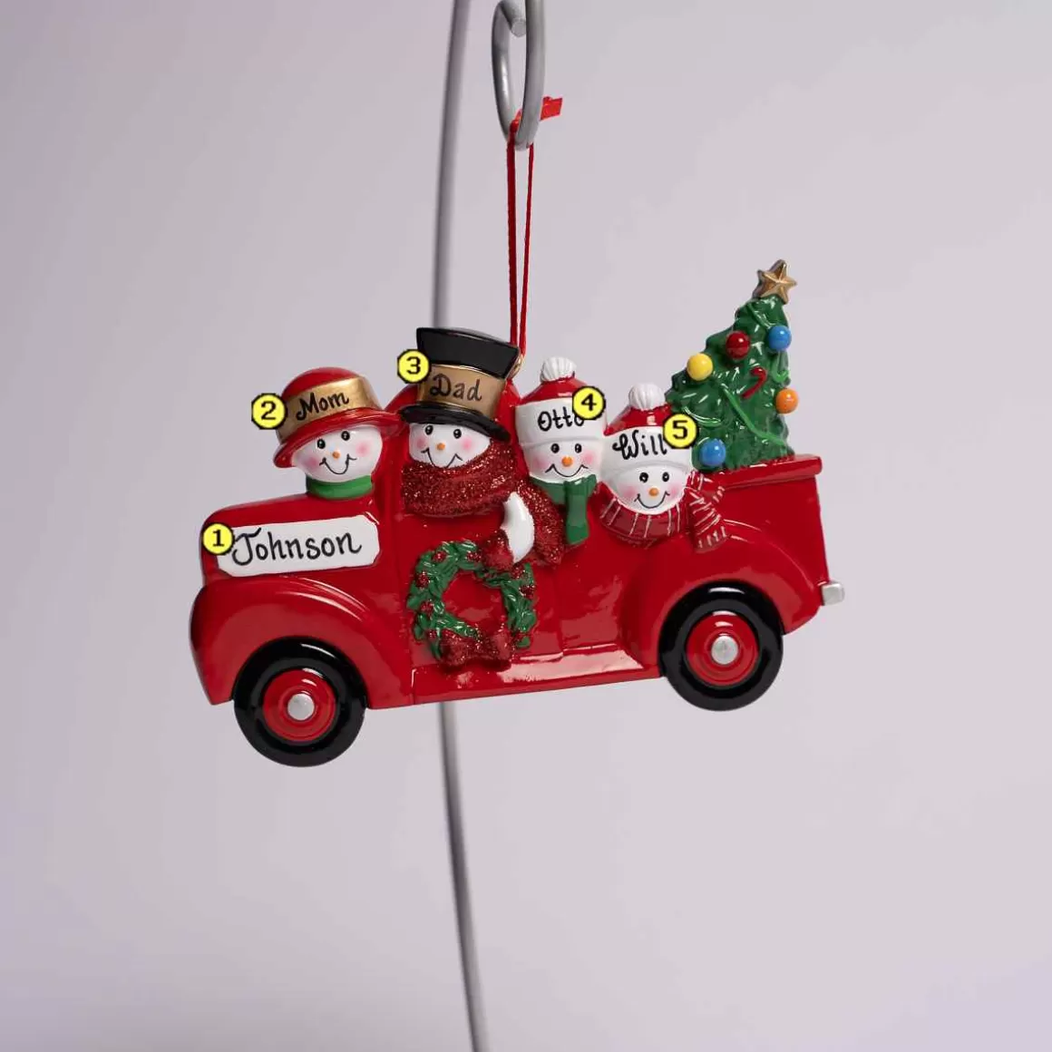 Christmas Place Red Truck Family Of 4 Discount