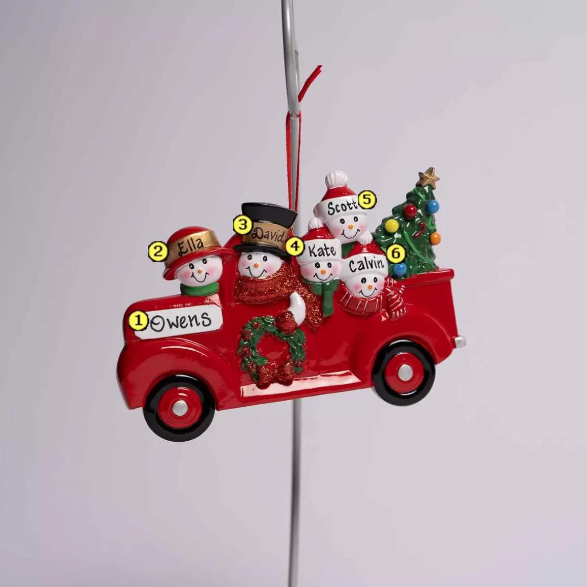 Christmas Place Red Truck Family Of 5 Flash Sale