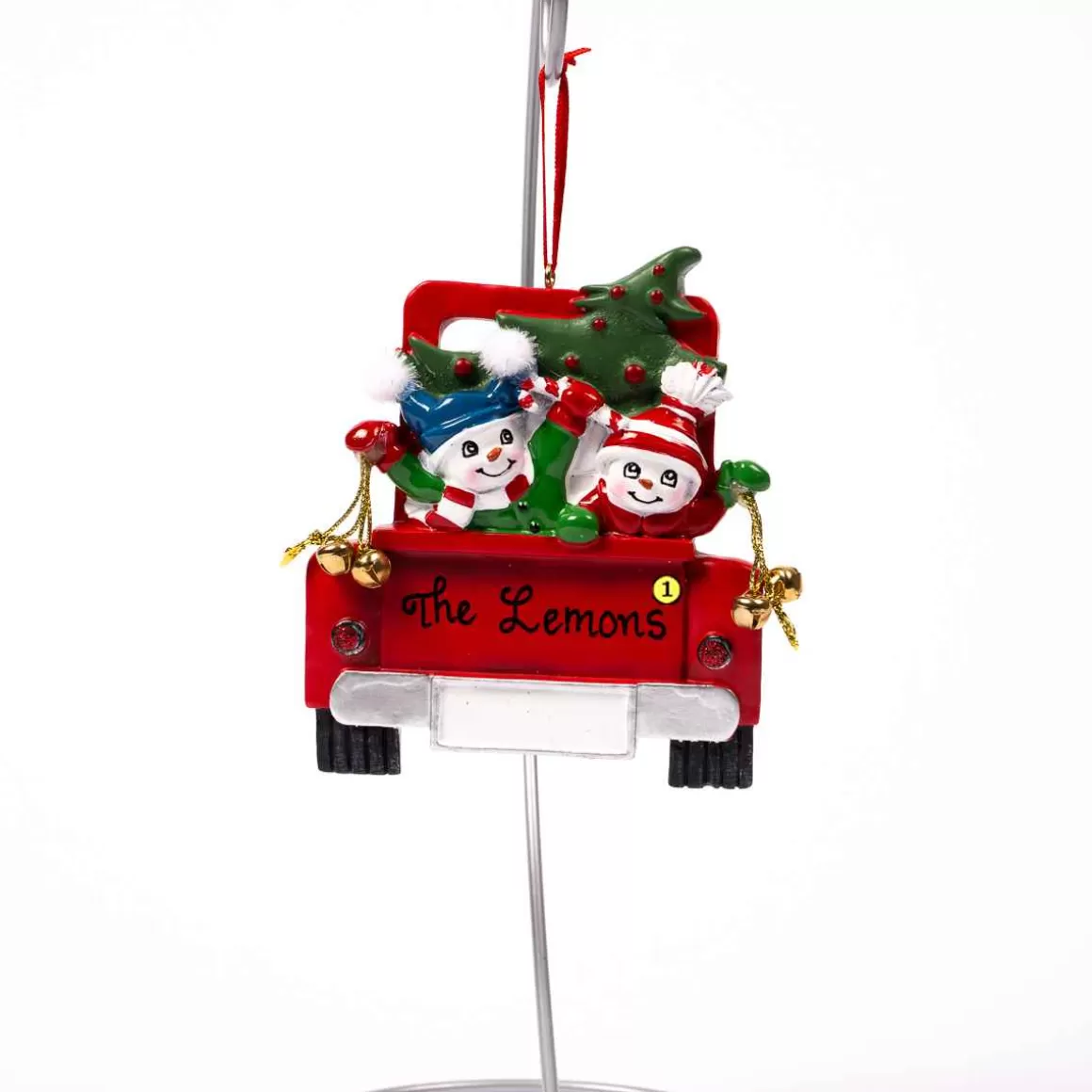 Christmas Place Red Truck Family Of Two Ornament Flash Sale