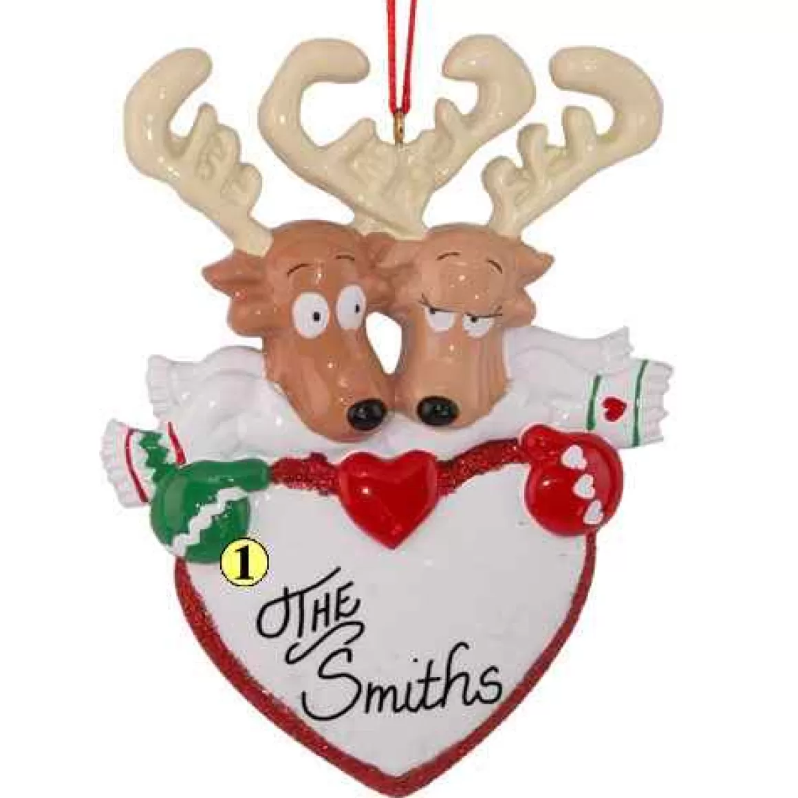 Christmas Place Reindeer Heart Couple Hot