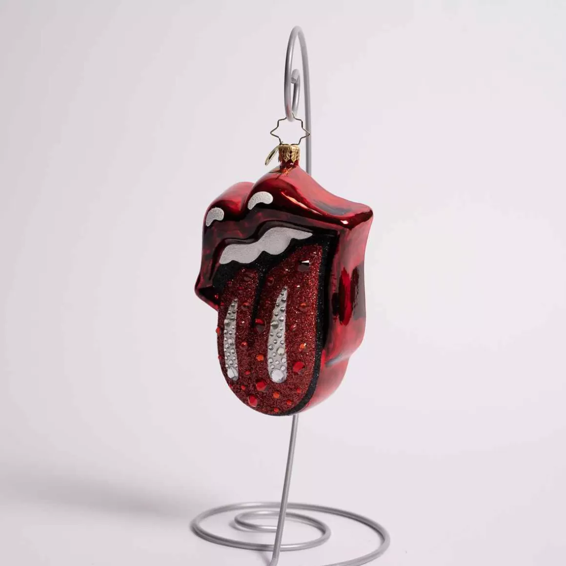 Christmas Place Rolling Stones Diamond Anniversary Glass Ornament Clearance