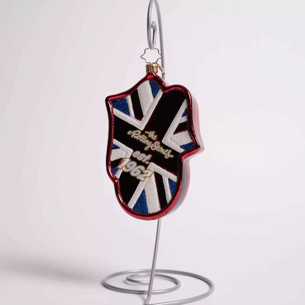 Christmas Place Rolling Stones Diamond Anniversary Glass Ornament Clearance