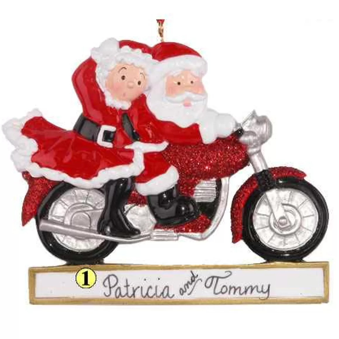 Christmas Place Santa Couple Motorcycle Best