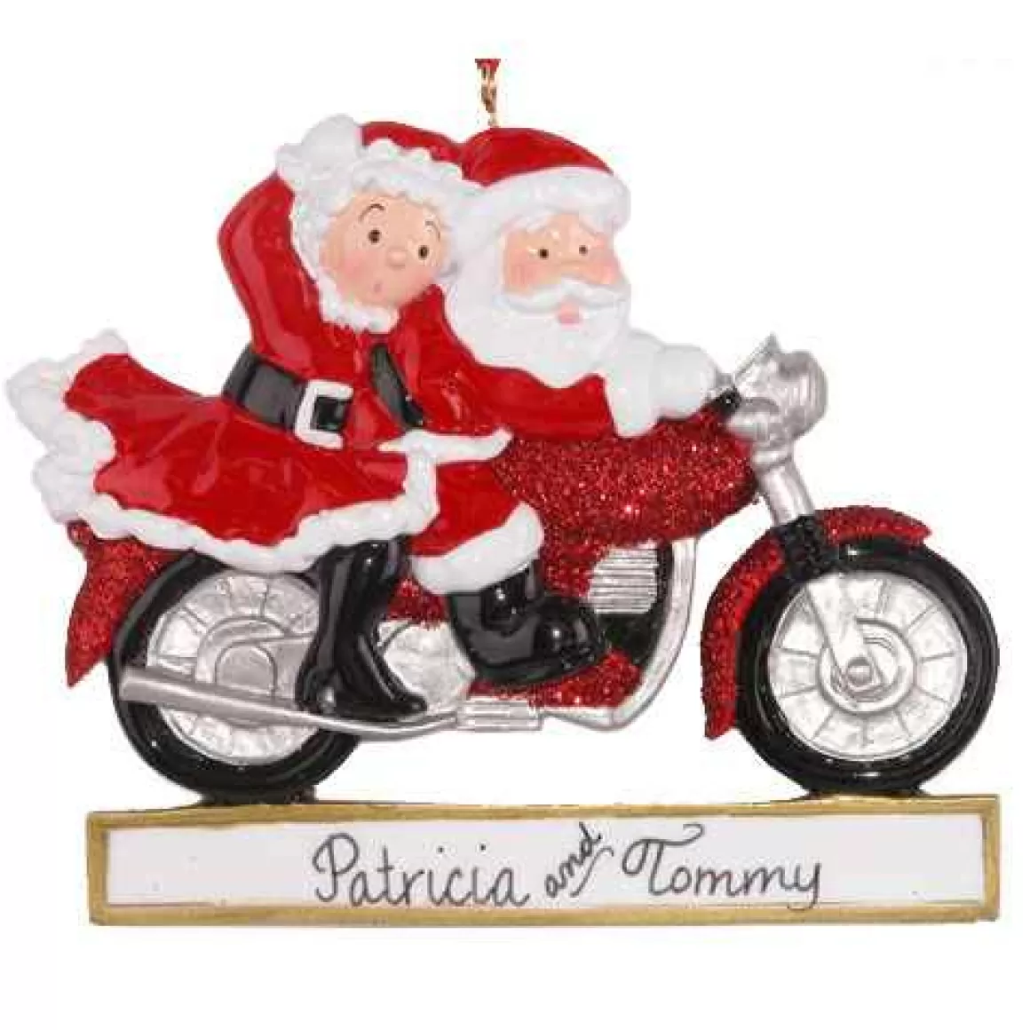 Christmas Place Santa Couple Motorcycle Best