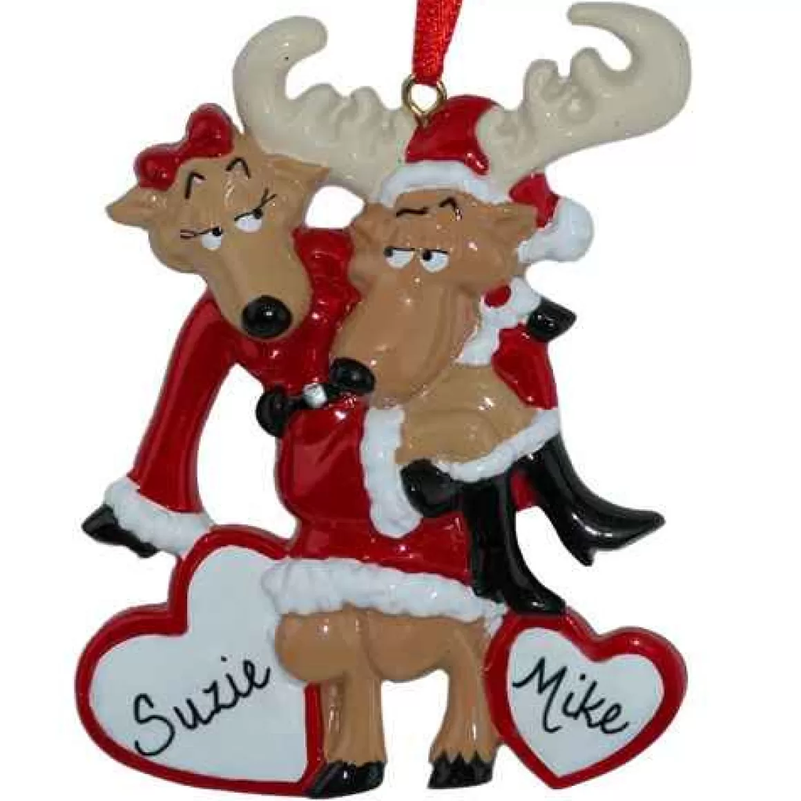 Christmas Place Santa Deer Couple Cheap