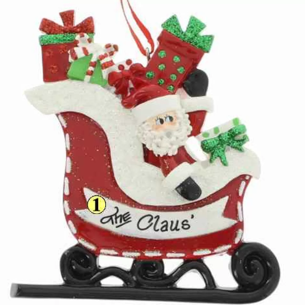 Christmas Place Santa In Sleigh With Gifts Best Sale