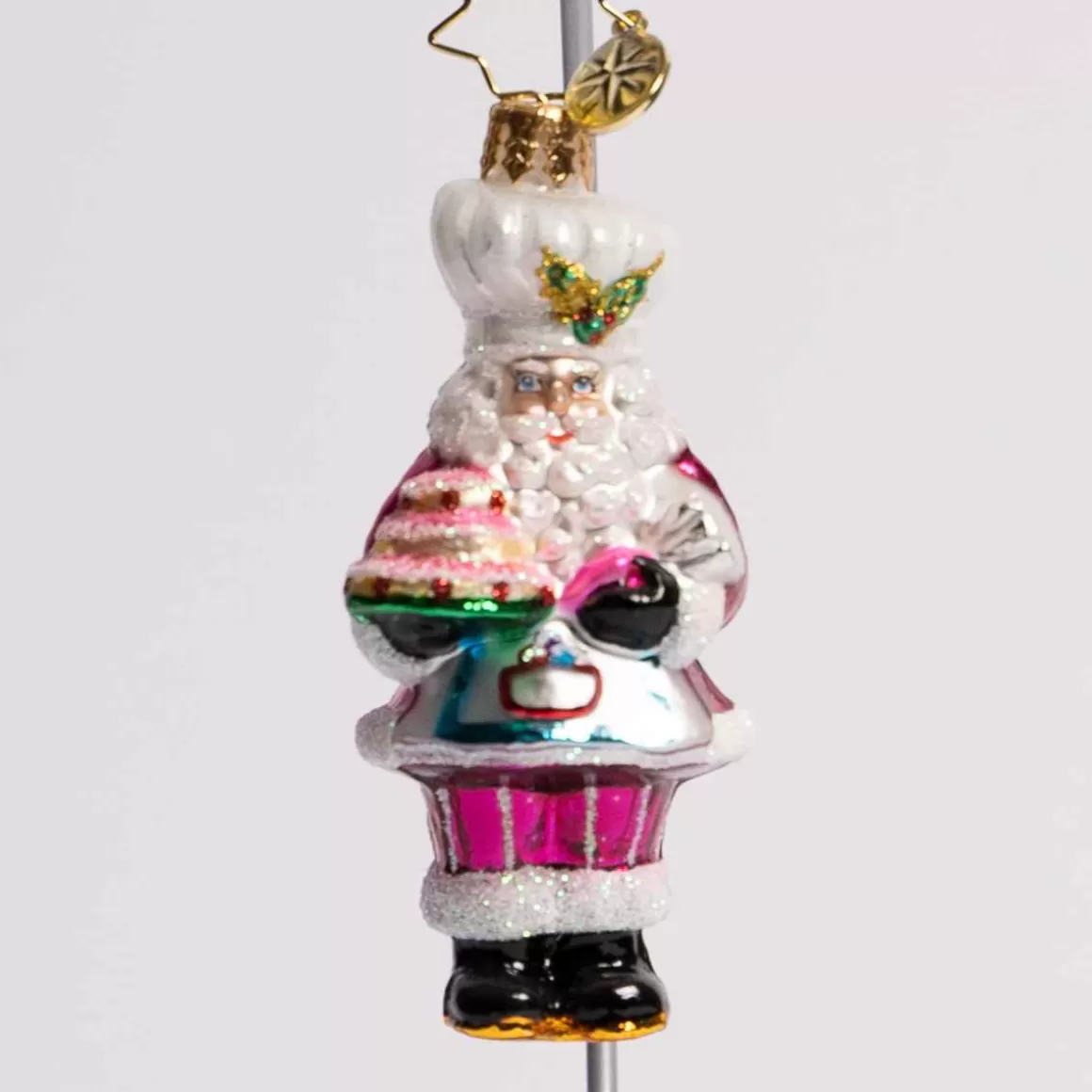 Christmas Place Santa Tower Of Flour Glass Gem Ornament Online