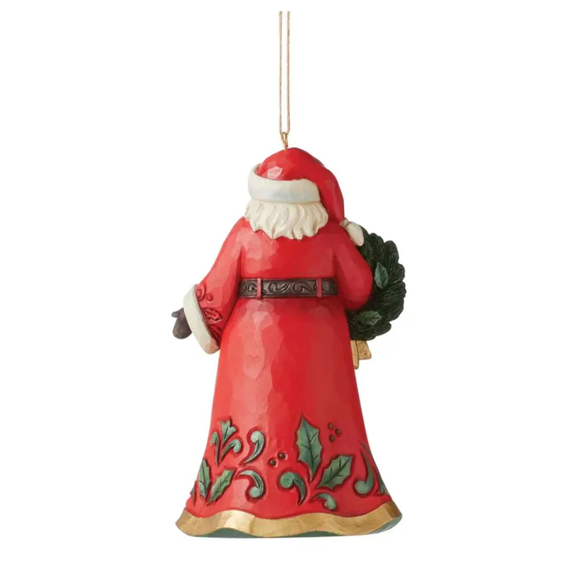 Christmas Place Santa With Wreath Ornament Online