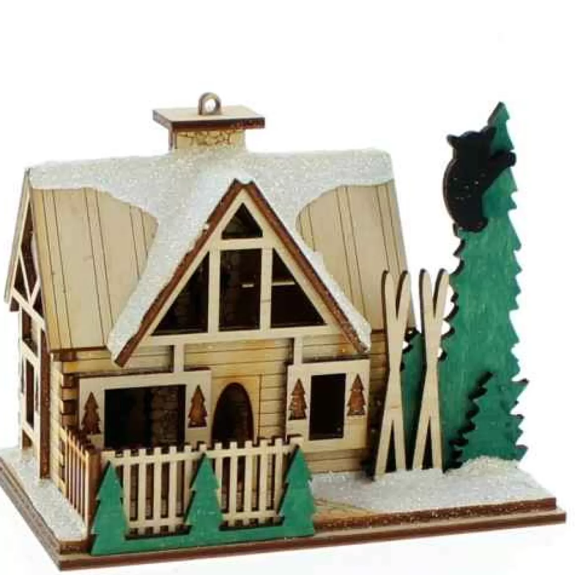 Christmas Place Santa's Ski Lodge Ornament Online