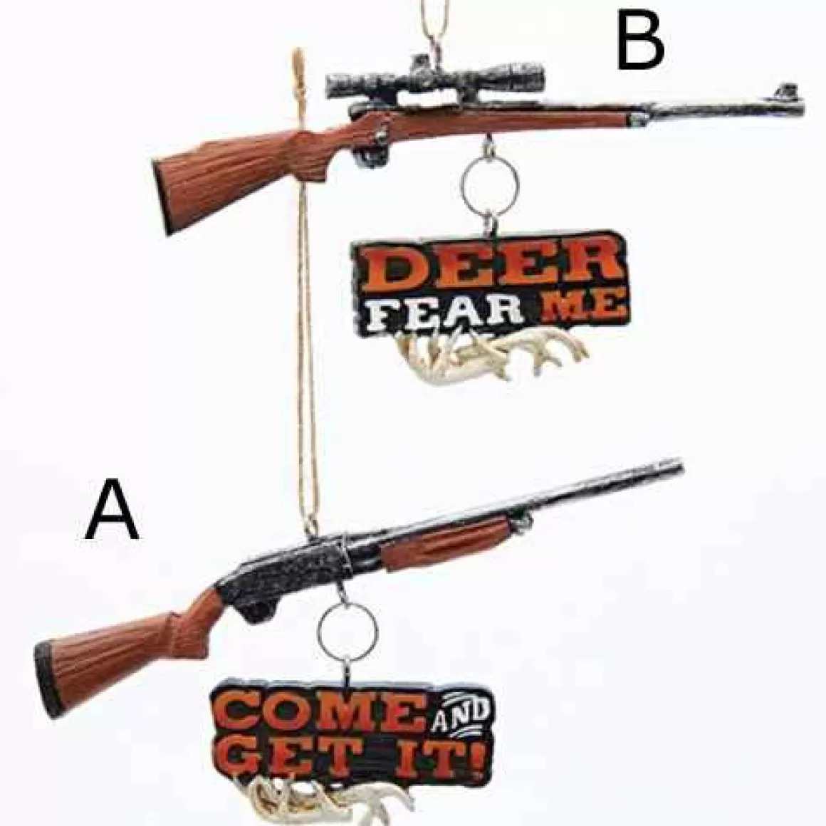 Christmas Place Shotgun Or Rifle Ornament Cheap