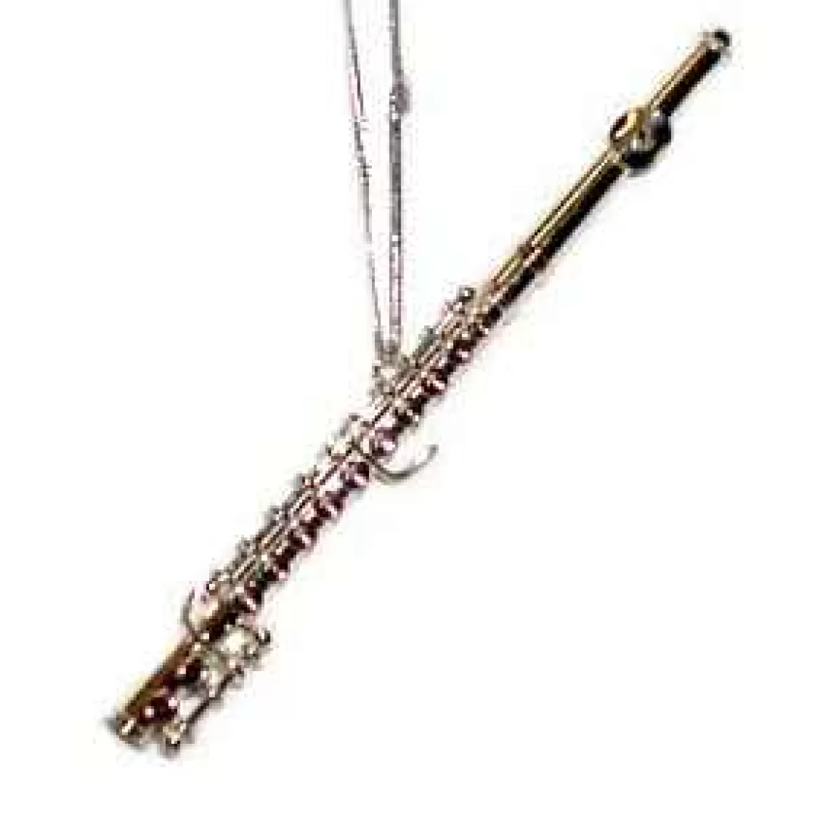 Christmas Place Silver Flute Ornament New