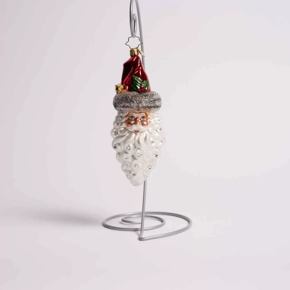 Christmas Place Simply Stunning Santa Glass Ornament Online