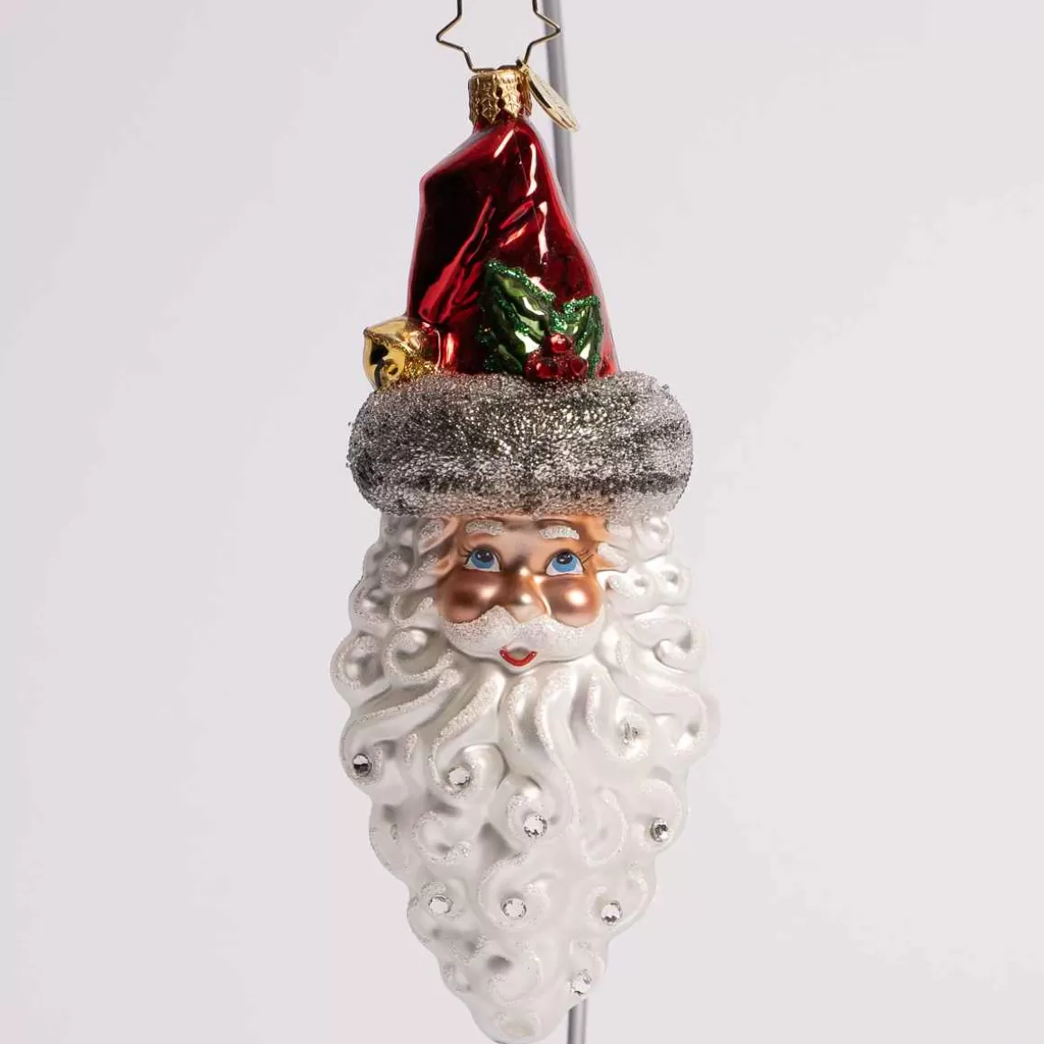 Christmas Place Simply Stunning Santa Glass Ornament Online