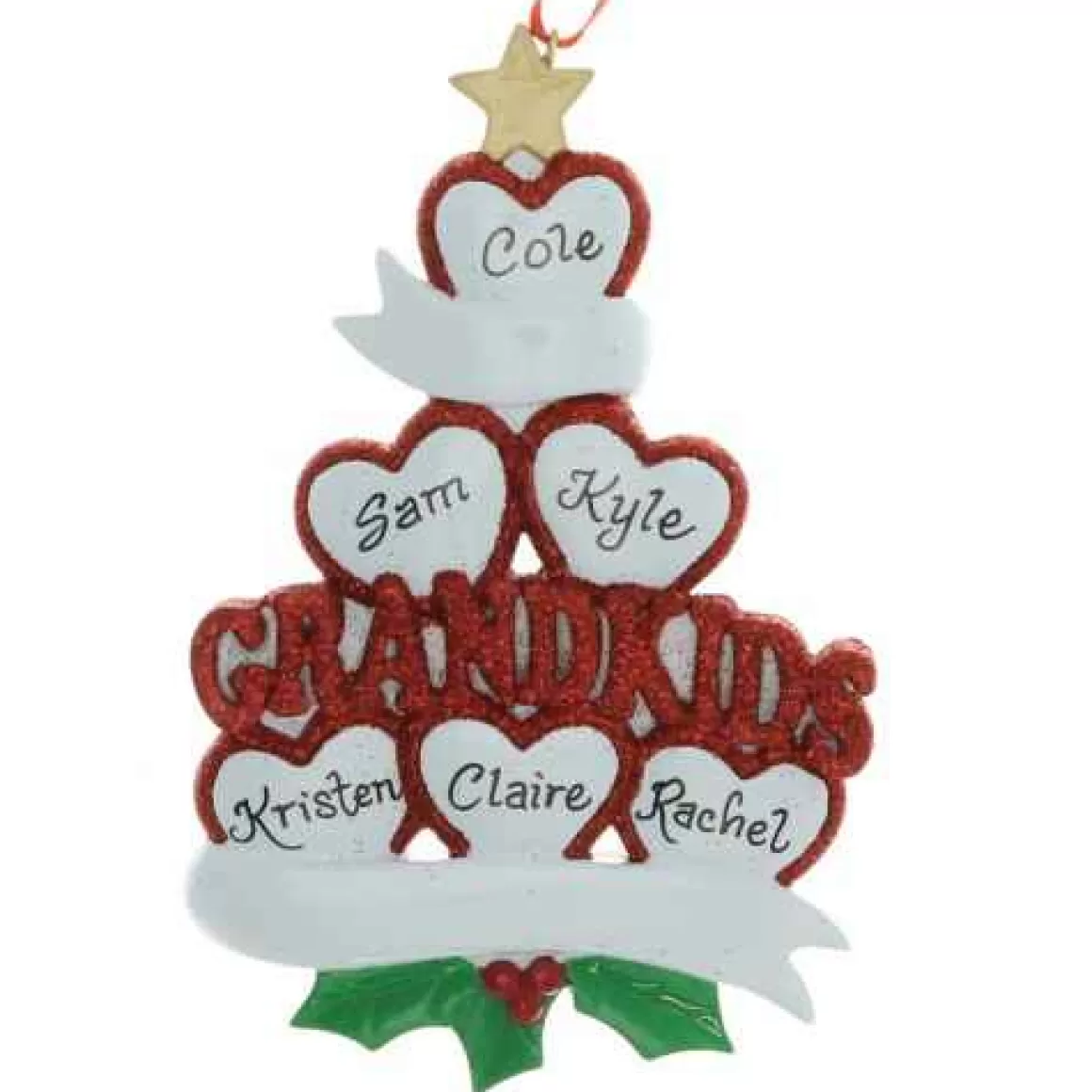 Christmas Place Six Grandkids Ornament Cheap