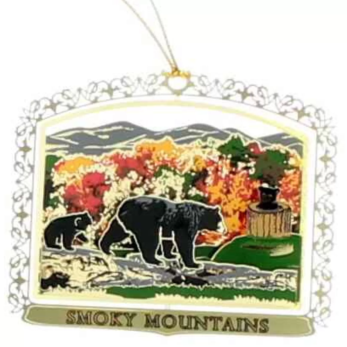 Christmas Place Smoky Mountain Bear Ornament Fashion