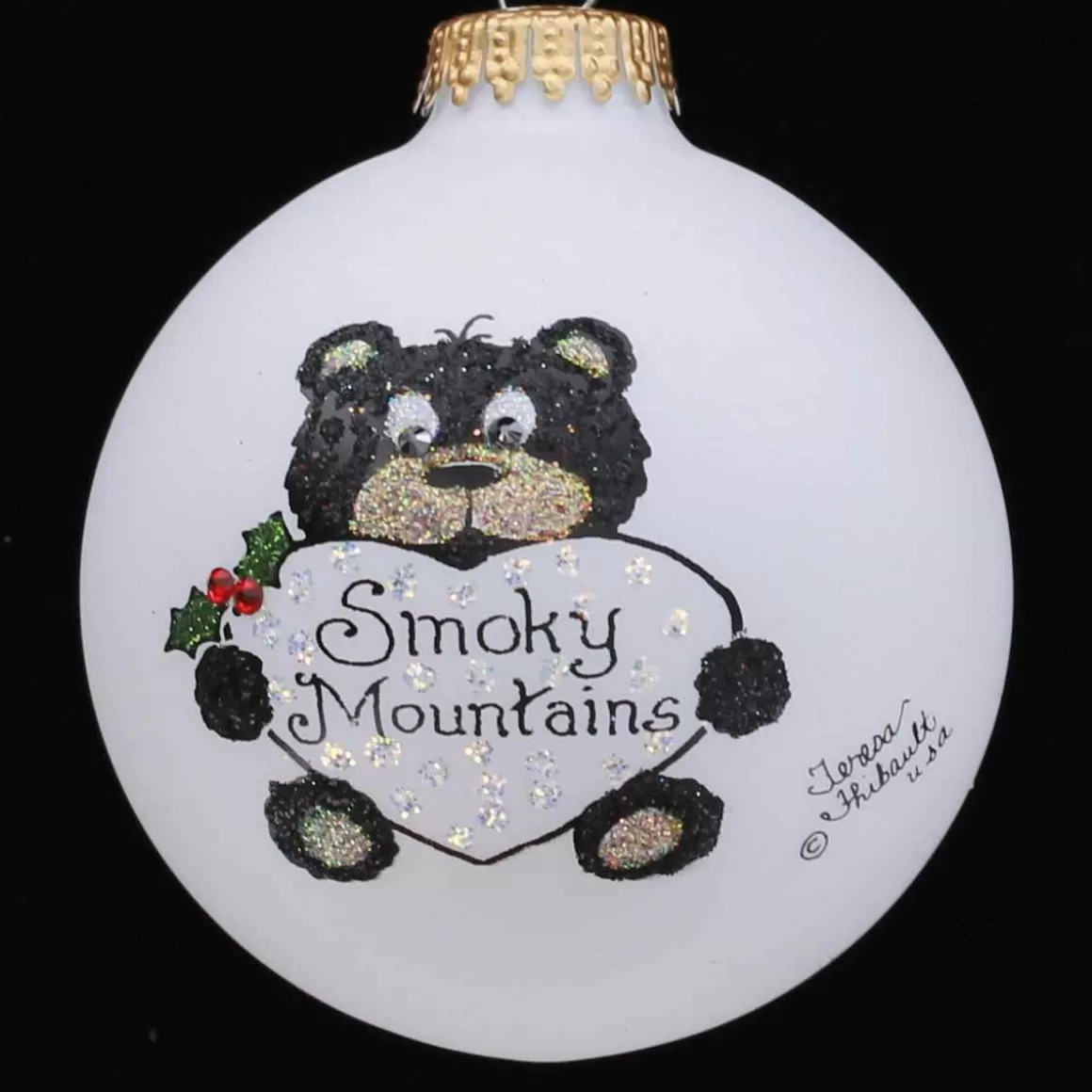 Christmas Place Smoky Mountain Bear Ornament Hot