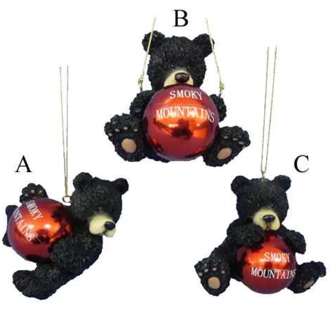 Christmas Place Smoky Mountain Bear With Ball Cheap