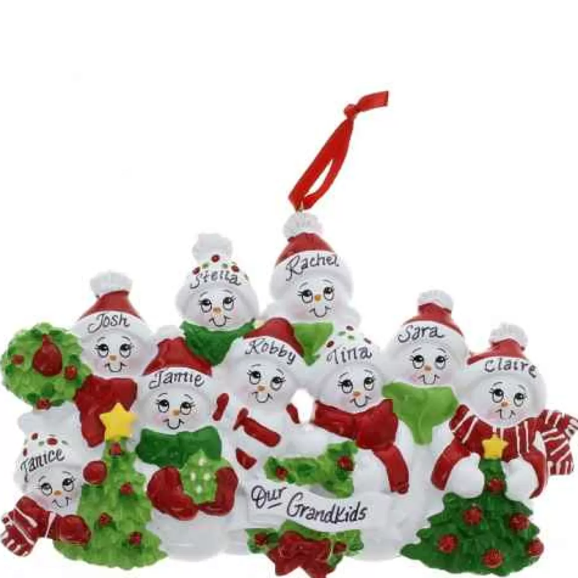 Christmas Place Snow Family Of 9 Fashion