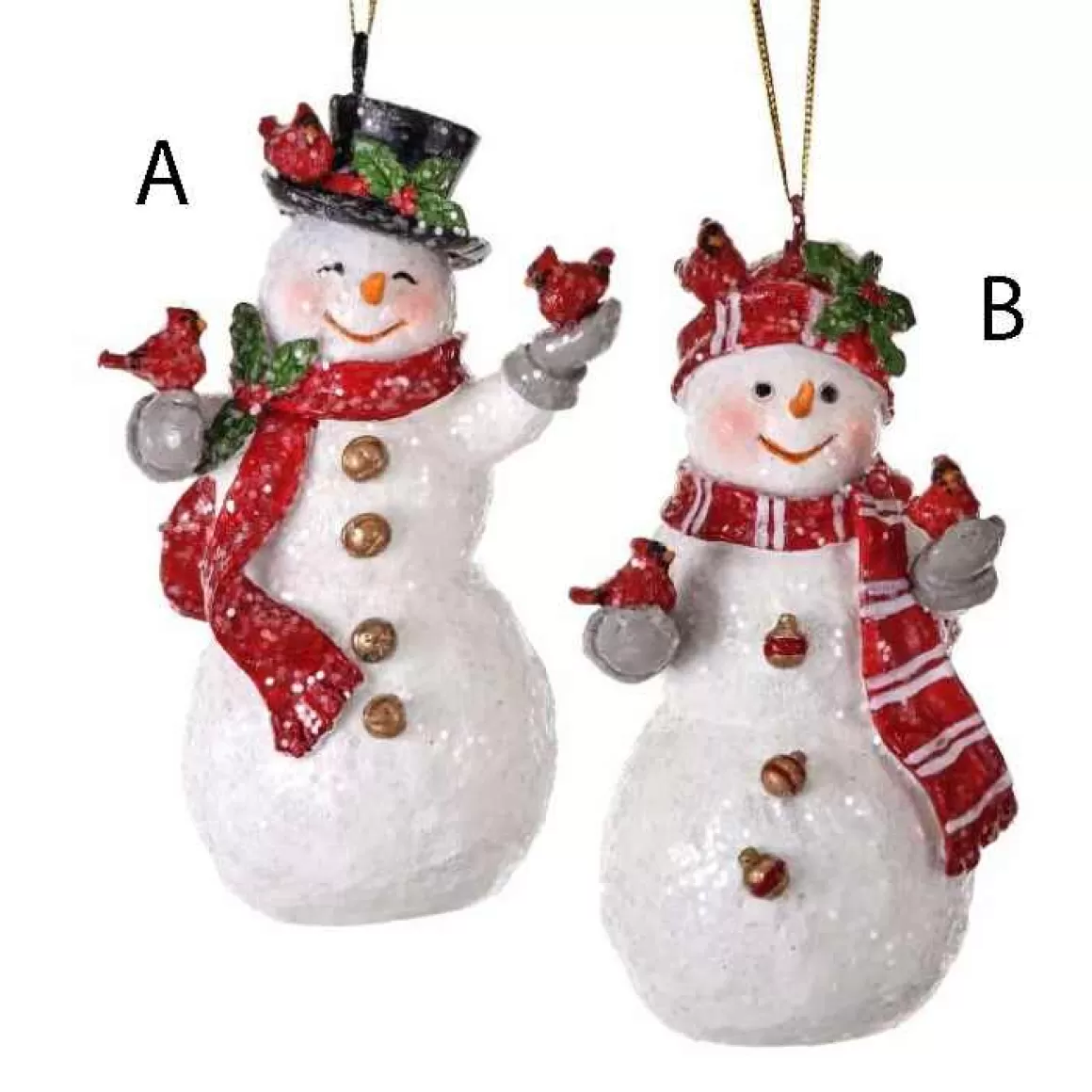 Christmas Place Snowman And Cardinals Ornament Cheap