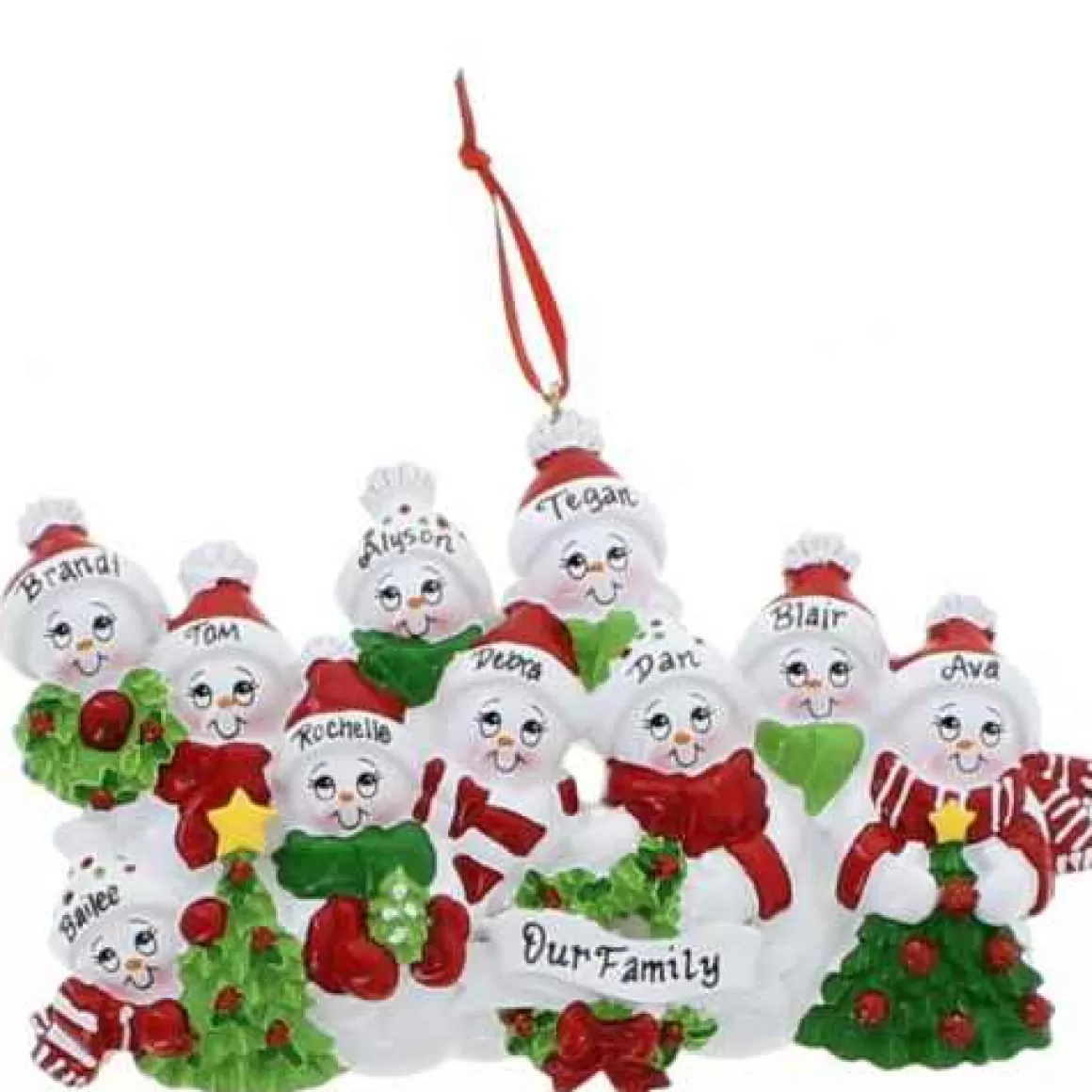 Christmas Place Snowman Family Of 10 Outlet