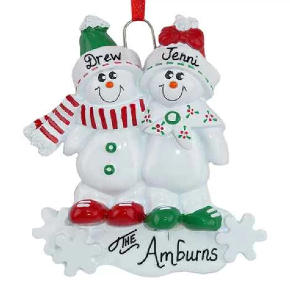 Christmas Place Snowman Family Of 2 New