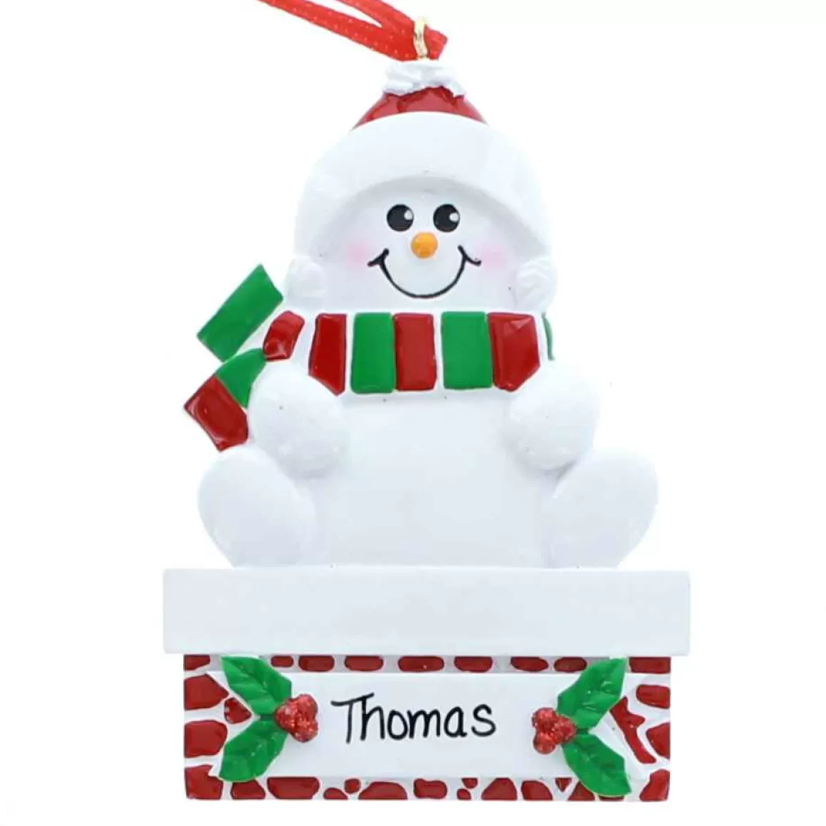 Christmas Place Snowman On Mantle Outlet