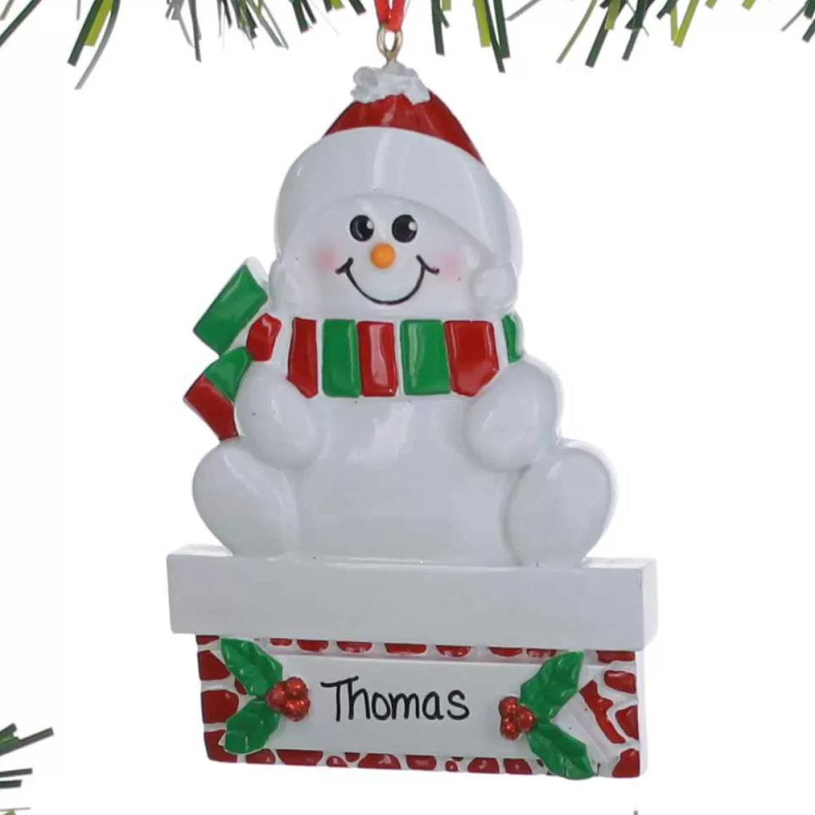 Christmas Place Snowman On Mantle Outlet