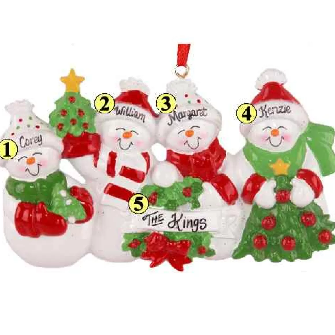 Christmas Place Snowman Smiles Family Of 4 Cheap