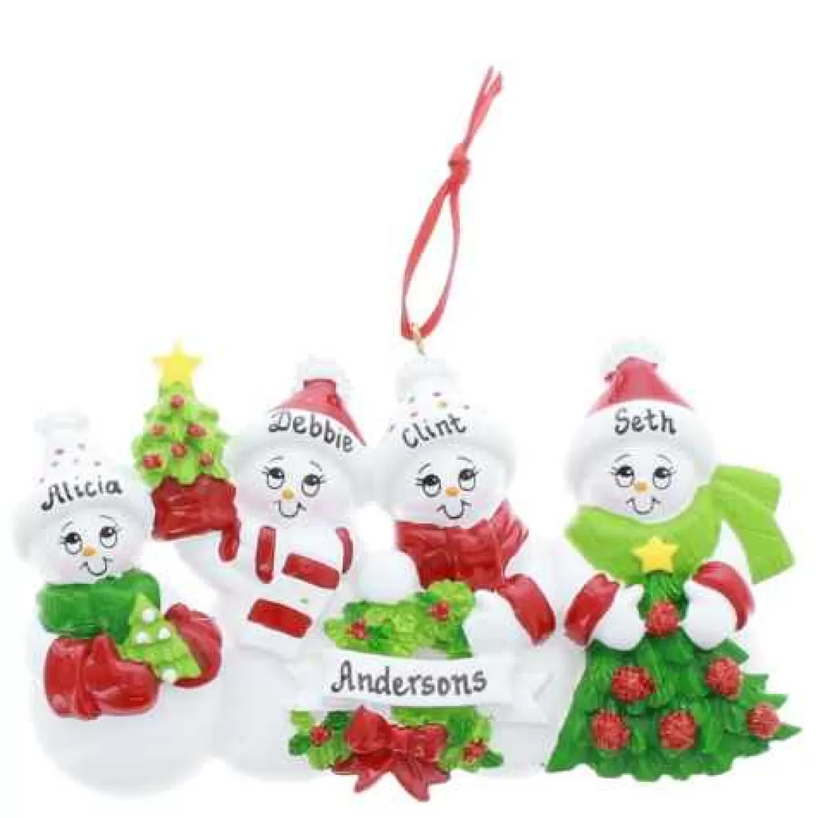 Christmas Place Snowman Smiles Family Of 4 Cheap