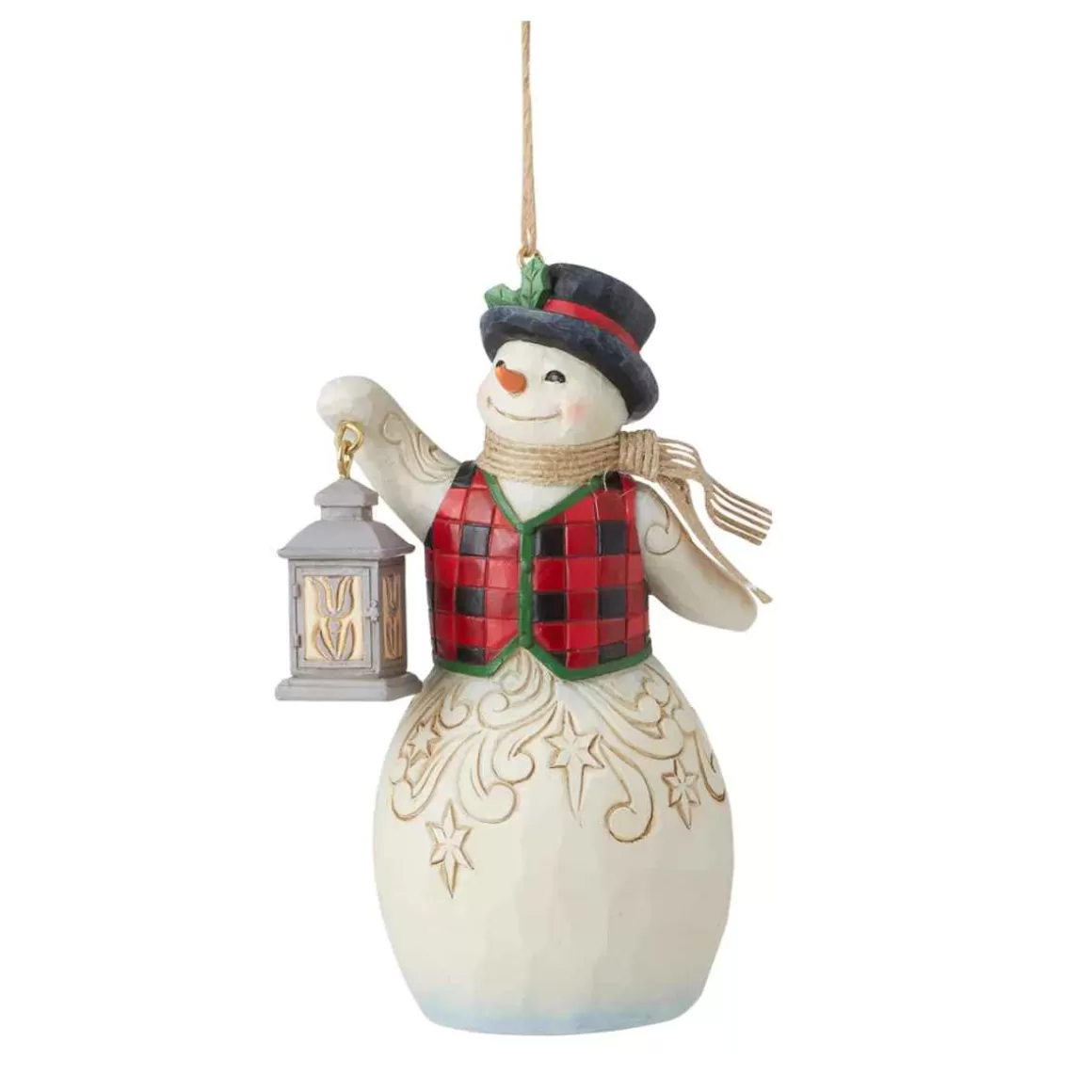 Christmas Place Snowman With Lantern Ornament Online