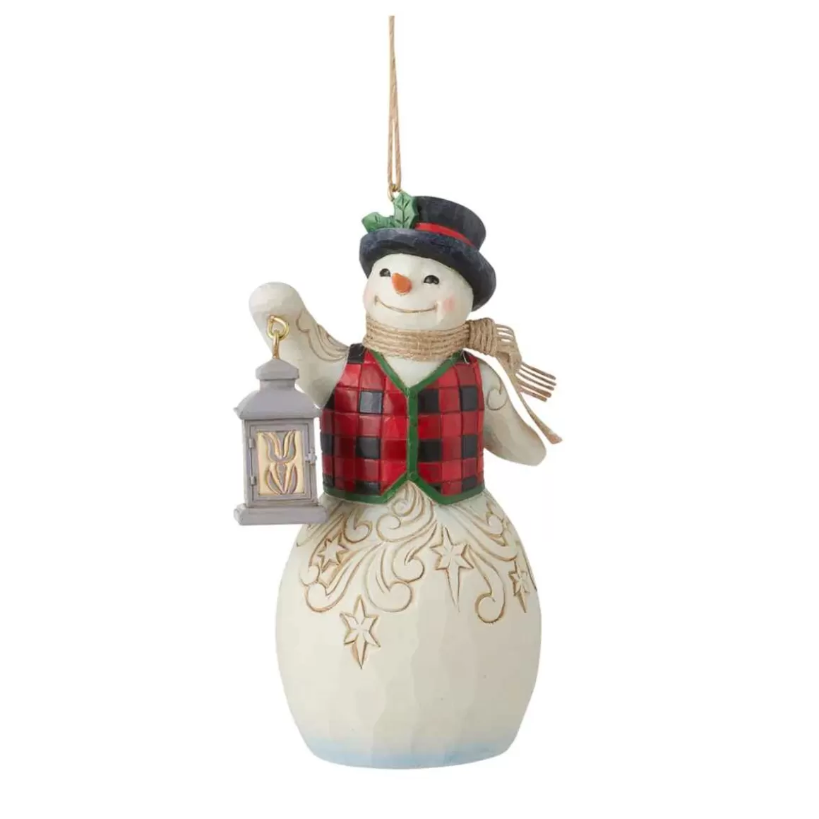 Christmas Place Snowman With Lantern Ornament Online