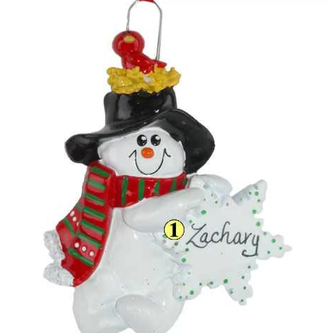 Christmas Place Snowman With Red Bird Store