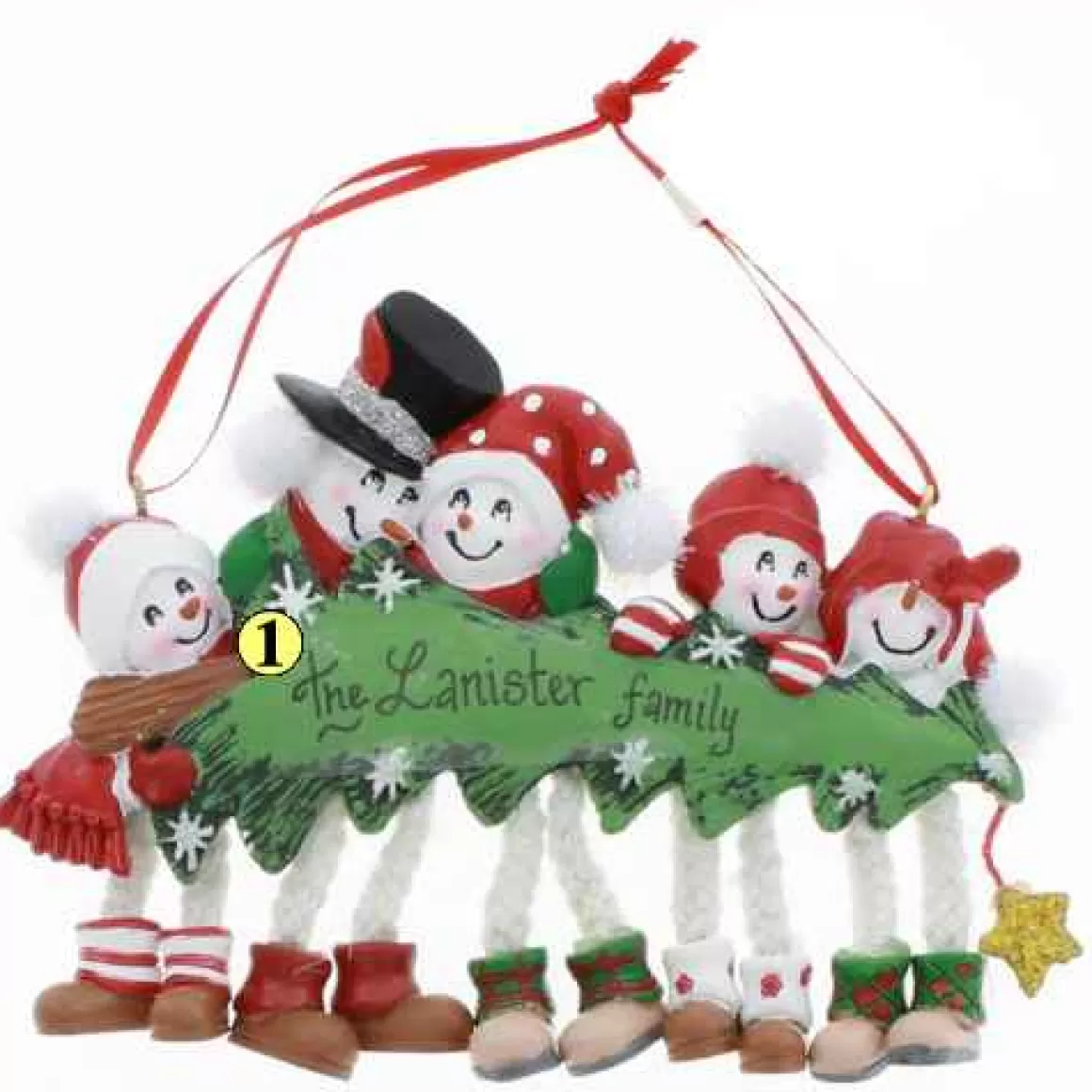 Christmas Place Snowman With Tree Family Of 5 Store