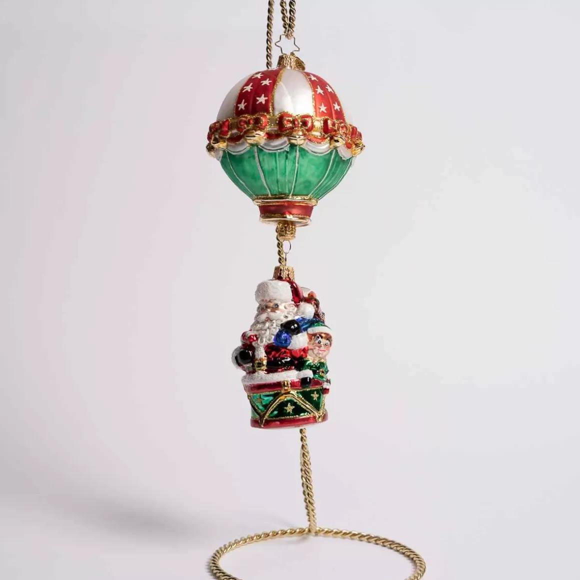 Christmas Place Soaring To Holiday Heights Glass Ornament Clearance