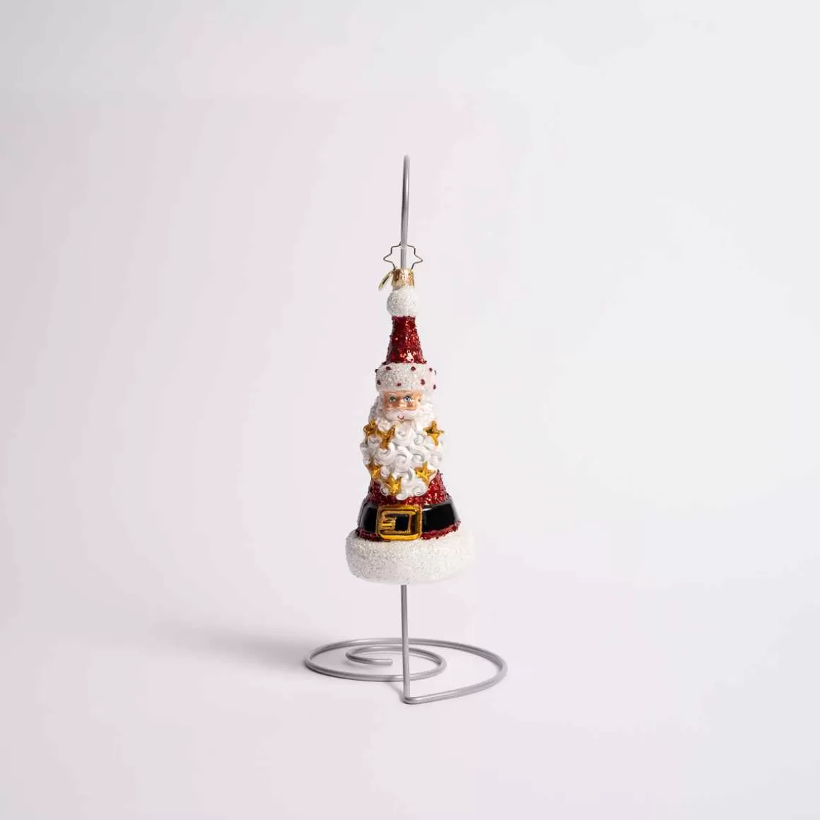 Christmas Place Star Spangled Santa Glass Ornament Cheap