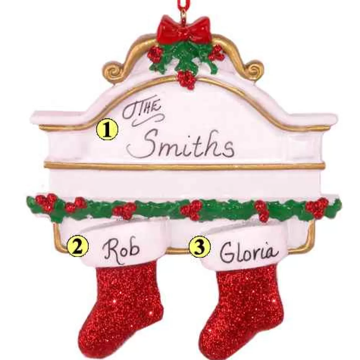 Christmas Place Stocking Mantle Family Of 2 Store